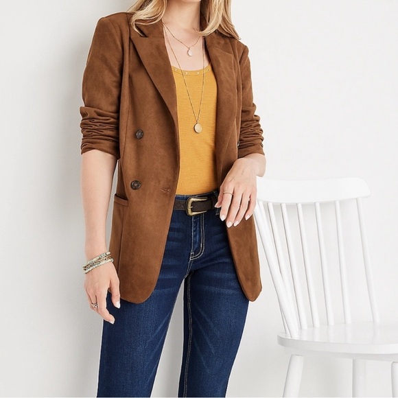 Maurices Faux Suede Blazer - Picture 2 of 11